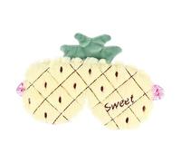 FOYTOKI Schlafmaske Aus Plüsch Für Frauen Mit Ananas-design Atmungsaktive Augenbinde Bequeme Augenmaske Für Langzeitgebrauch