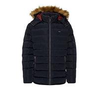 FQ1924 Aksel Steppjacke Herren Winterjacke Jacke mit Kapuze mit Kunstfell, Größe:XXL, Farbe:Black Beauty (193911)