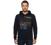 FQ1924 Erik Herren Sweatshirt Kapuzen-Pullover Baumwoll-Pulli mit Stickerei 21900544-ME 194011 Blau XL