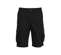 FQ1924 FQArin Herren Cargo Shorts Bermuda Kurze Hose elastischer Bund mit Kordeln und Stretch Regular Fit, Größe:L, Farbe:Black Beauty (193911)