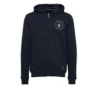 FQ1924 FQBirger Herren Sweatjacke Kapuzenjacke Hoodie mit Kapuze und Print, Größe:L, Farbe:Salute (194011)