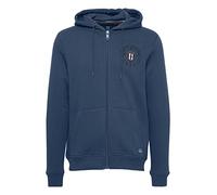 FQ1924 FQBirger Herren Sweatjacke Kapuzenjacke Hoodie mit Kapuze und Print, Größe:M, Farbe:Dark Denim (194118)