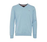 FQ1924 FQFynjard Herren Strickpullover Feinstrick Pullover aus 100% Baumwolle, Größe:XL, Farbe:Powder Blue (144214)