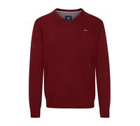 FQ1924 FQFynjard Herren Strickpullover Feinstrick Pullover aus 100% Baumwolle, Größe:XXL, Farbe:Cabernet (191724)