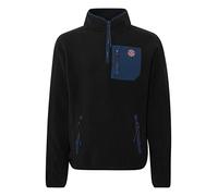 FQ1924 FQLucas Herren Fleecejacke Sweatjacke Jacke mit hochabschließender Kragen, Größe:L, Farbe:Black Beauty (193911)