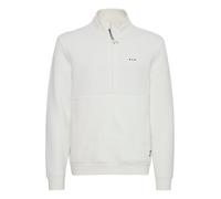 FQ1924 FQWilliam Herren Sweatshirt Pullover Troyer mit Eingrifftaschen Label-Details Baumwollmischung Regular fit, Größe:XXL, Farbe:Cloud Dancer (114201)