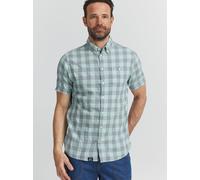 FQ1924 Kurzarmhemd Herren Regular Fit Baumwolle blau, S
