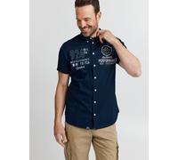 FQ1924 Kurzarmhemd Herren Regular Fit Baumwolle marine, M