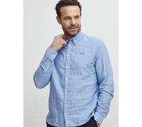 FQ1924 Langarmhemd Herren Regular Fit Baumwolle blau, L