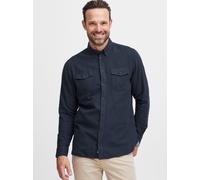 FQ1924 Langarmhemd Herren Regular Fit Baumwolle blau, XL