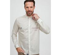 FQ1924 Langarmhemd Herren Regular Fit Baumwolle weiß, S