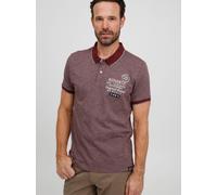 FQ1924 FQPetri Herren Poloshirt Polohemd T-Shirt mit klassischem Polo-Kragen aus 100% Baumwolle meliert, Größe:L, Farbe:Cabernet Melange (1917241)