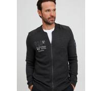 FQ1924 Erland Herren Strickjacke Cardigan Grobstrick, Größe:XL, Farbe:Charcoal Mix (200278)