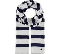 FRAAS Baumwollschal mit maritimen Streifen - 50x180 cm - Stola im Blockstreifen-Design