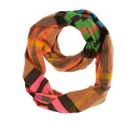 FRAAS Cashmink Loop Schal 56 x 70 cm - Weicher als Kaschmir - Made in Germany - Karierter Schlauch-Schal für Damen Soft Camel