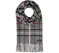 FRAAS Cashmink Schal 30 x 180 cm - Weicher als Kaschmir - Made in Germany - Schal kariert für Herren - Perfekt für Herbst und Winter Grau