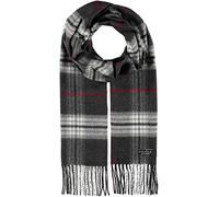 FRAAS Cashmink Schal 30 x 180 cm - Weicher als Kaschmir - Made in Germany - Schal kariert für Herren - Perfekt für Herbst und Winter Charcoal