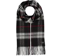 FRAAS Cashmink Schal 30 x 180 cm - Weicher als Kaschmir - Made in Germany - Schal kariert für Herren - Perfekt für Herbst und Winter Schwarz