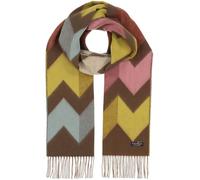 FRAAS Cashmink Schal 34 x 200 cm - Weicher als Kaschmir - Schal mit Zickzack-Muster - Made in Germany - Sustainability Edition Dark Olive