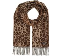 FRAAS Cashmink Schal 35 x 200 cm - Weicher als Kaschmir - Made in Germany - Schal mit Animal Print für Damen - Perfekt für Herbst und Winter Camel
