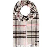 FRAAS Cashmink Schal 35 x 200 cm - Weicher als Kaschmir - Schal kariert für Damen und Herren - Perfekt für Herbst und Winter Naturweiß
