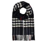 FRAAS Cashmink® Scarf with FRAAS Plaid Blue