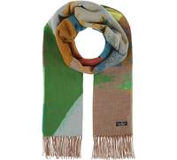 FRAAS Cashmink Schal 56 x 200 cm - Weicher als Kaschmir - Made in Germany - Schal mit Aquarell-Design für Damen - Perfekt für Herbst und Winter Pure Blue