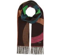 FRAAS Cashmink Schal 56 x 200 cm - Weicher als Kaschmir - Made in Germany - Schal mit Kreis- Design für Damen - Perfekt für Herbst und Winter Cobalt Blue