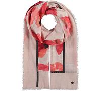 FRAAS Damen Florale Stola in Baumwoll-/Seidenmischung angenehm & weich Rot