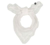 FRAAS | Damen Halstuch mit Rüschen | Baumwolle Seide | leicht transparent | 42 x 100 cm Honest White