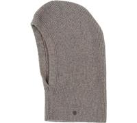 FRAAS Damen Kapuzenschal mit dezentem Glitzer - warme Strickmütze mit Rippenmuster Grau