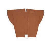 FRAAS Damen Poncho mit Schlaufe | weich elastisch | 100 x 150 cm | Baumwolle Schurwolle Mix Camel
