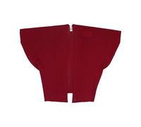 FRAAS Damen Poncho mit Schlaufe | weich elastisch | 100 x 150 cm | Baumwolle Schurwolle Mix Wine