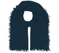 FRAAS Damen-Schal 70 x 180 cm - Modische Stola mit Fransen aus Wolle - Perfekt für jedes Outfit Petrol By Night