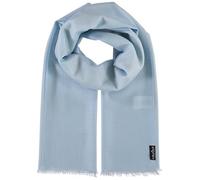 FRAAS Damen-Schal 70 x 190 cm - Modische Stola mit Fransen aus Wolle - Perfekt für jedes Outfit Light Blue