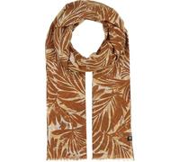 FRAAS | Damen Schal aus Baumwolle | Palmenblatt Print tropisch | Sommer | 50 x 180 cm Bird Of Paradise