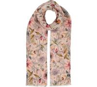 FRAAS Damen Schal Blumen-Print Vintage-Design luftig Sommer Hanf-Baumwolle | 58 x 180 cm