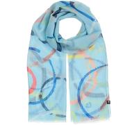 FRAAS Damen Schal mit Kreis-Muster - 70 x 180 cm - nachhaltig aus recyceltem Polyester - Perfekt für den Sommer - Sustainability Edition Zen Blue
