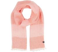 FRAAS Damen Schal mit Streifen - 60 x 180 cm - leichter Schal für den Sommer aus Leinen Strawberry