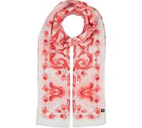 FRAAS | Damen Schal | Mosaik Ornament Fliesen-Design | Hanf Baumwolle | 58 x 180 cm