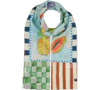 FRAAS | Damen Schal | Urlaubsmotive maritim | Baumwolle Seide | 65 x 180 cm True Blue