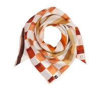 FRAAS Damen Seidentuch aus Seidenkrepp | 88 x 88 cm | 100% Seide | maritimes Muster Tiger's Eye
