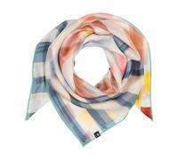 FRAAS Damen Seidentuch aus Seidenkrepp | 88 x 88 cm | 100% Seide | maritimes Muster True Blue