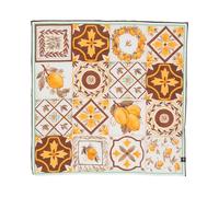 FRAAS Damen Seidentuch Mosaik Zitronen Urlaub | 51 x 51 cm | 100% Seide Tiger's Eye