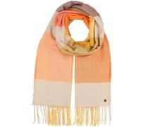 FRAAS Damen Stola kariert - 60 x 210 cm - leichter Schal mit Fransen - Polyester