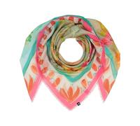 FRAAS Damen Tuch Sustainability Edition Landhaus Idylle | 120 x 120 cm | 100% recyceltes Polyester Powder Mint