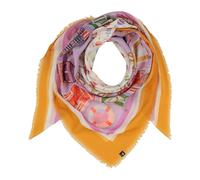 FRAAS Damen Tuch Sustainability Edition | maritimes Strandhäuschen Design | recyceltes Polyester Smoky Grape