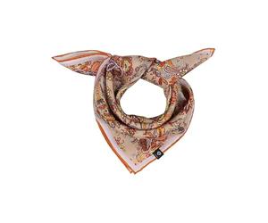 FRAAS Halstuch Damen aus 100% reiner Seide - Nickituch Damen mit Paisley-Muster - 51 x 51 cm Größe - Schickes Seidentuch Bandana Gelb
