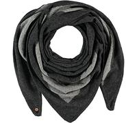 FRAAS Halstuch Damen - Dreieckstuch in Kaschmirmischung für Herbst und Winter - 200 x 87 cm - leichter Kaschmir Schurwolle Schal Damen Graphite Grey