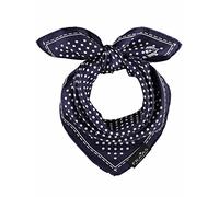 FRAAS Halstuch Damen gepunktet - 51 x 51 cm Größe - Nickituch Seide - Seidentuch für Damen mit Polka Dots Muster - Bandana Tuch perfekt für den Sommer Navy